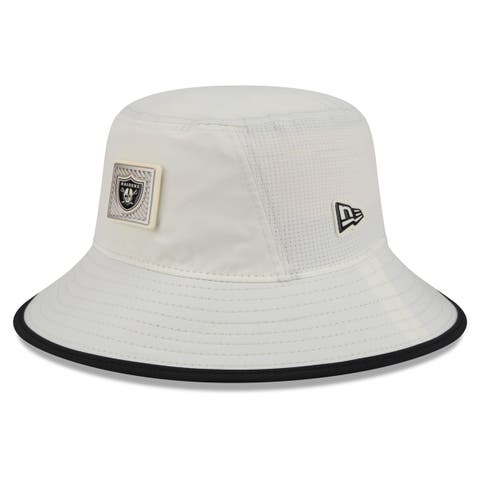 Men's New Era Cream Las Vegas Raiders 2026 NFL Training Camp Sport Bucket Hat