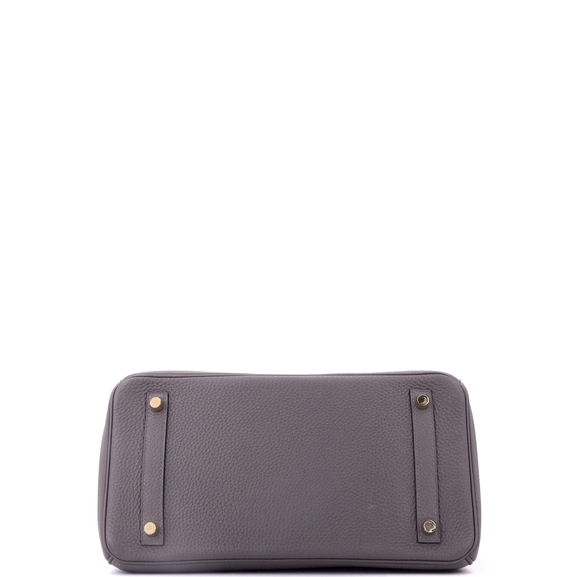 Pre-Owned Hermes Birkin Handbag Grey Togo with Gold Hardware 30, Alternate, color, Etain