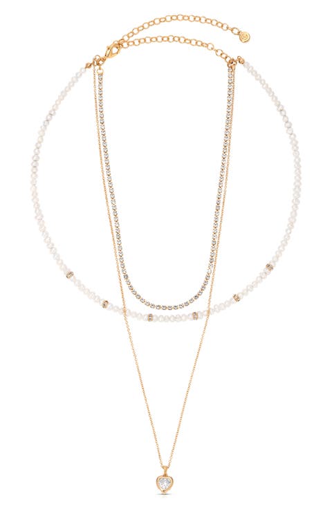 Triple Layered Pendant Necklace