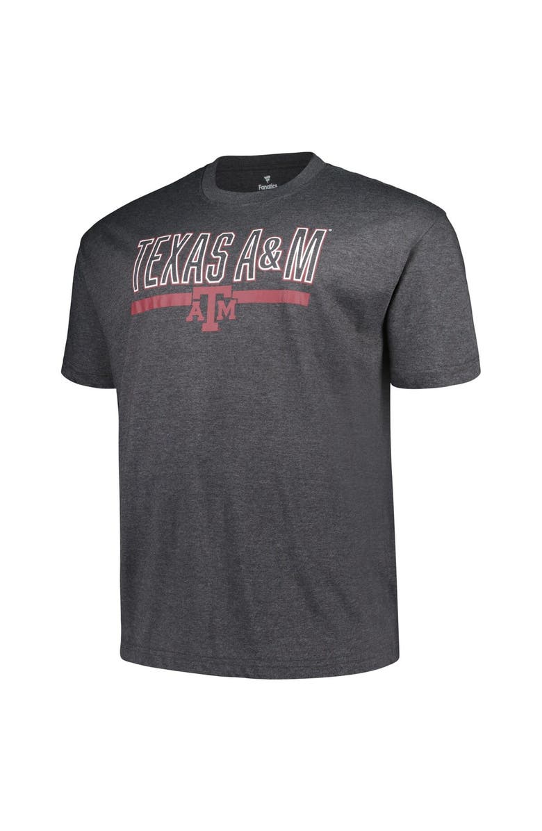 PROFILE Men's Profile Heather Charcoal Texas A&M Aggies Big & Tall Team T-Shirt, Alternate, color, 