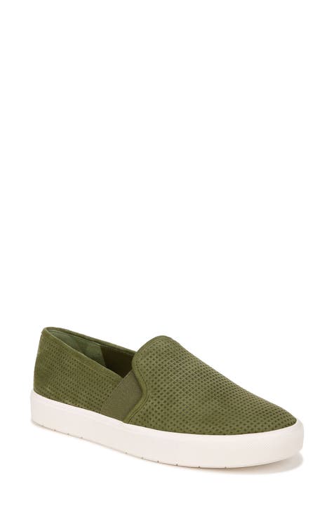 Olive green womens slip orders on shoes