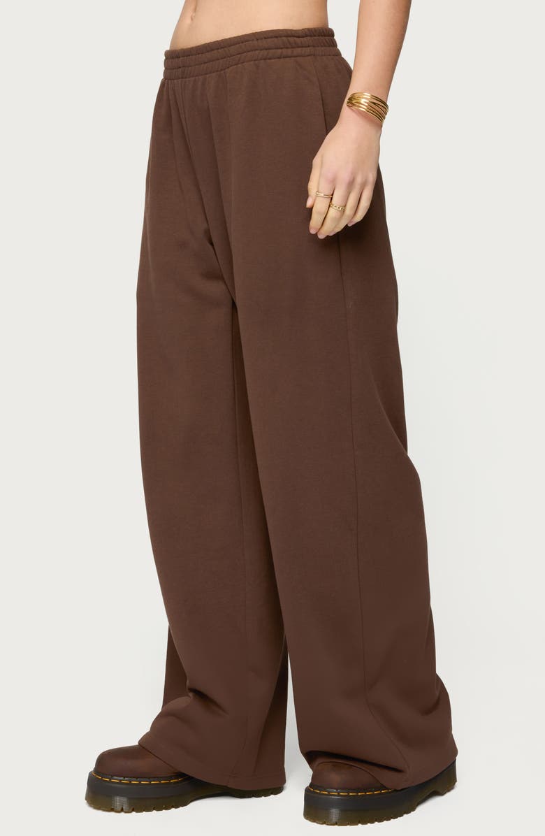 EDIKTED Binah Wide Leg French Terry Sweatpants, Alternate, color, 