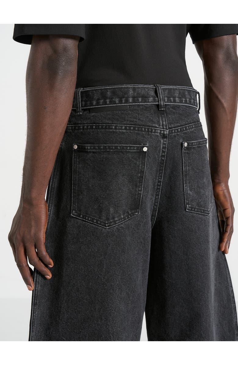 Manière De Voir Xander Barrel Leg Jeans, Alternate, color, Black