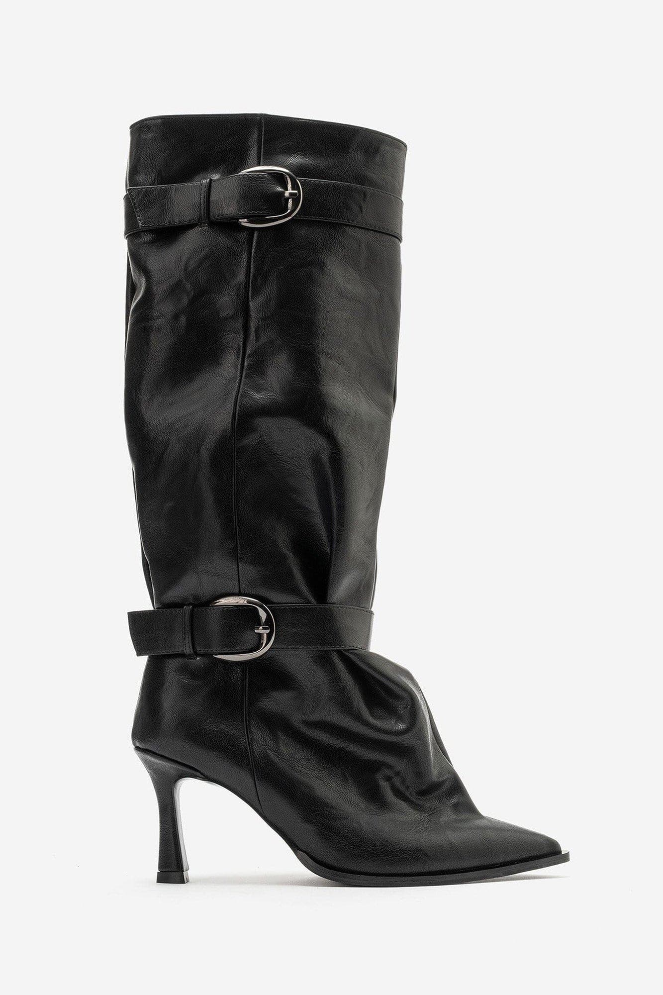 Marcella Stiletto Knee High Boot, Alternate, color, Black