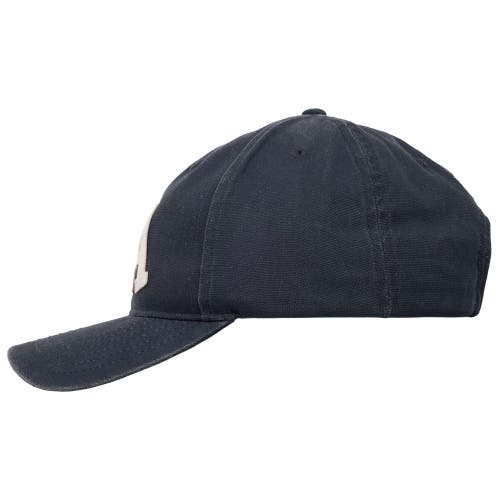 Blue Marlin La Felt Appliqué Pigment Washed Canvas Dad Cap In Blue