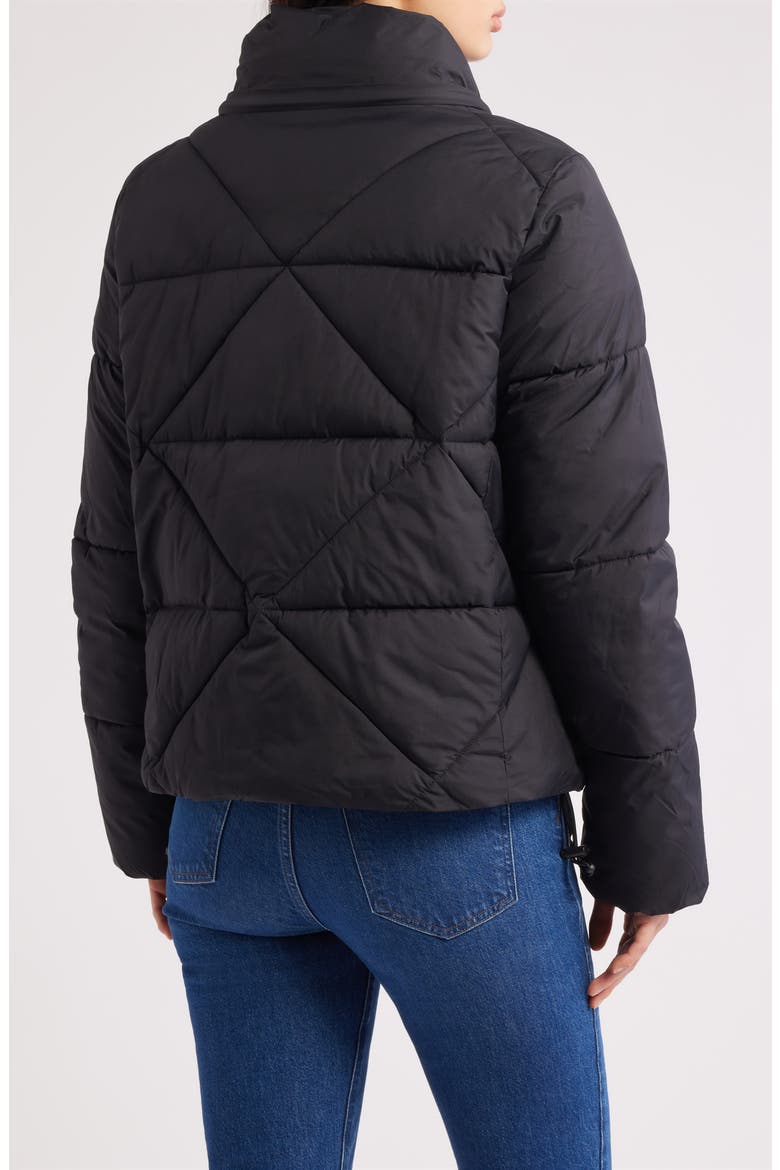 Cropped Puffer Jacket, Alternate, color, BLACK