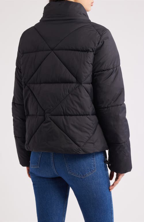 Sam Edelman Cropped Puffer Jacket In Black