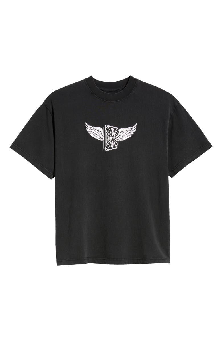 ID Supply Co West Coast Choppers First Flight Cotton Graphic T-Shirt, Alternate, color, Washed Black