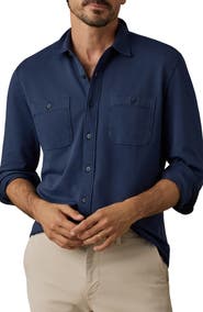 Faherty Field Knit Button-Up Shirt