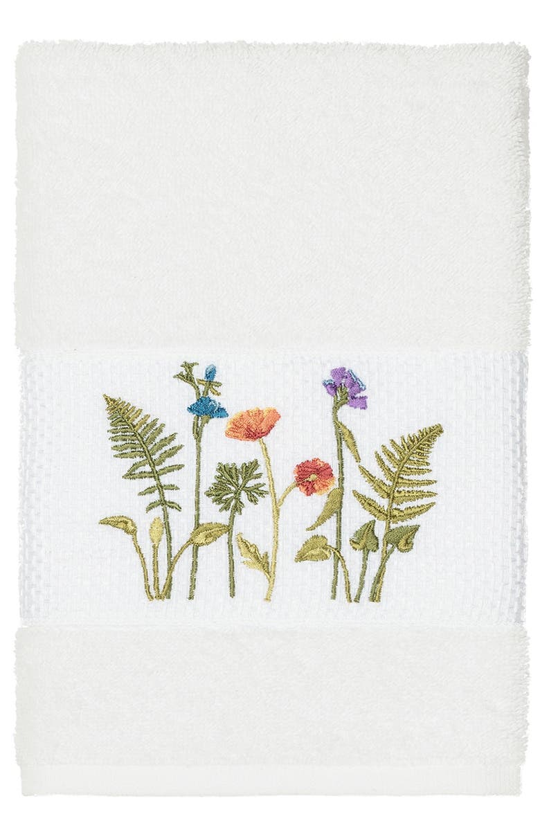 Linum Home Textiles Serenity 3-Piece Embellished Towel Set - White, Alternate, color, White