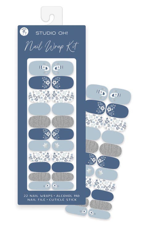 Winter Dove Nail Wrap Kit