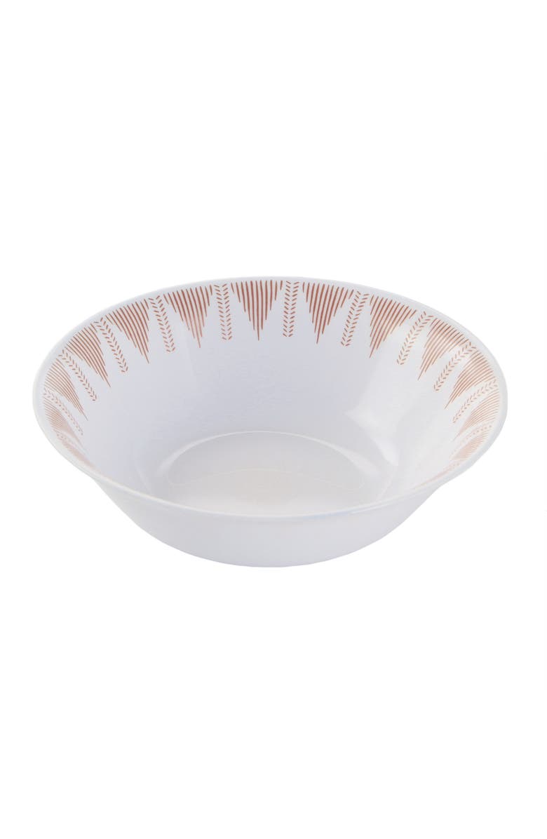 Ultra By Gibson Piper Point 12 Piece Opal Glass Dinnerware Set, Alternate, color, White