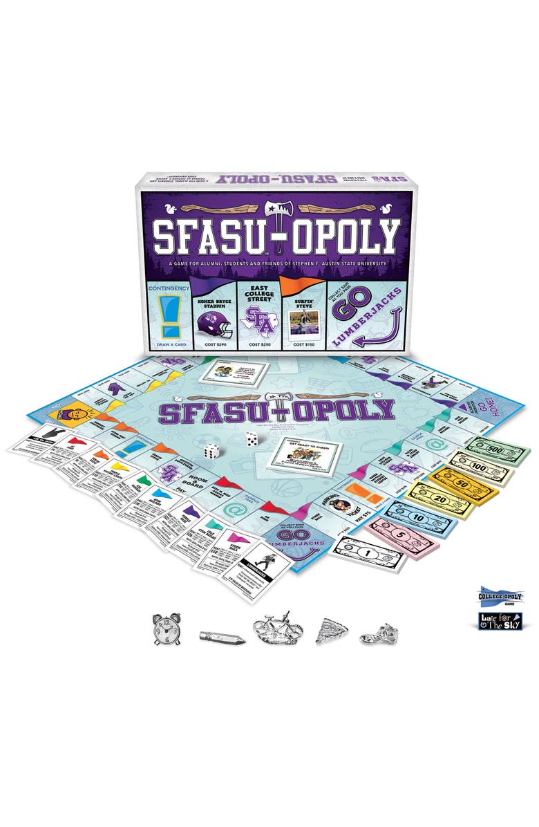 Late for the Sky Sfasuopoly Monopoly Board Game, Alternate, color, Multicolored