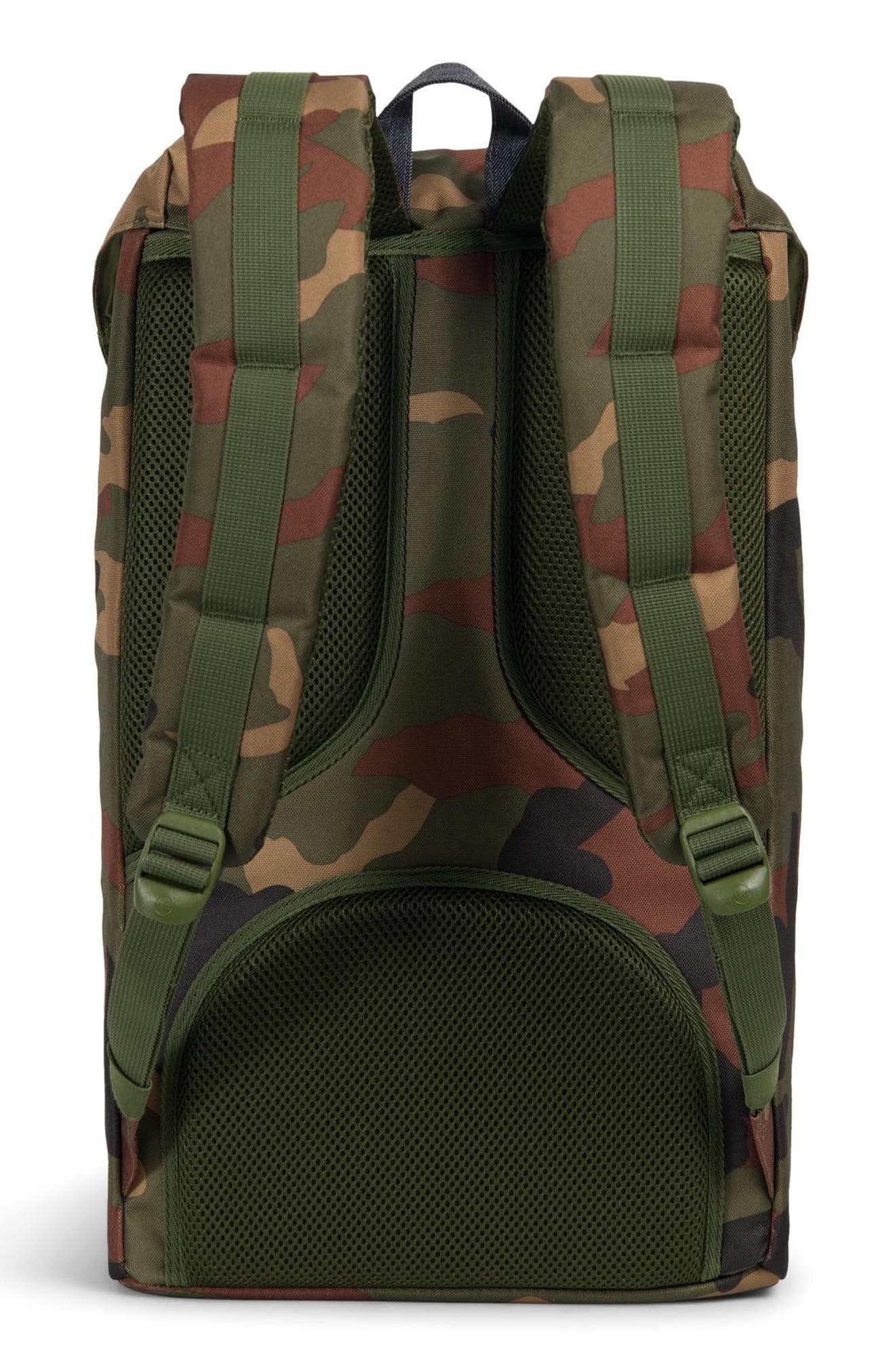 Little America Offset Backpack, Alternate, color, WOODLAND CAMO/ DARK DENIM