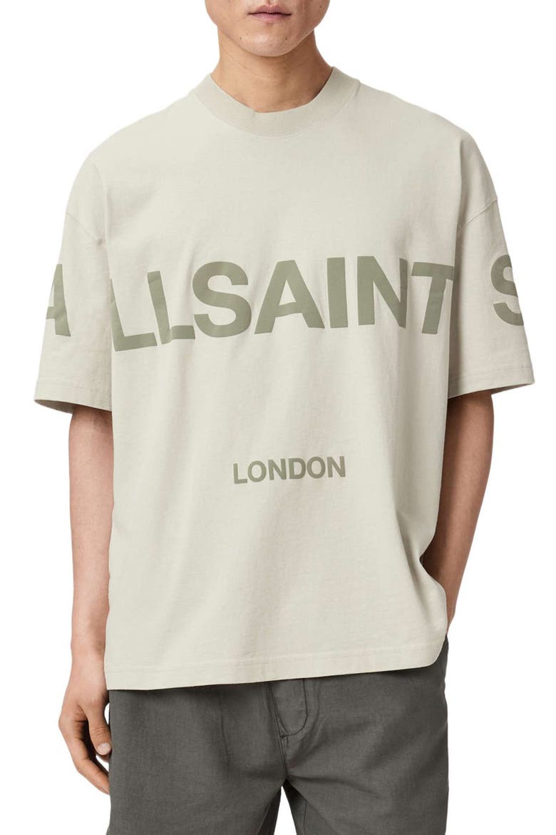 Biggy Logo Graphic T-Shirt, Main, color, POWDERED GREEN