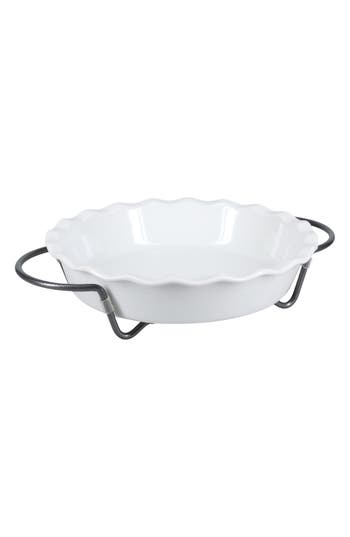 Bia Cordon Bleu Pie Dish & Rack Set In White