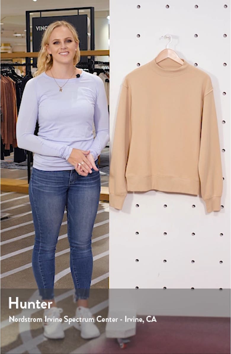 Freestyle Mock Neck Sweatshirt, sales video thumbnail