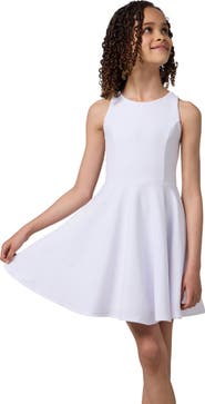Un Deux Trois Textured Racerback Dress in Longer Length