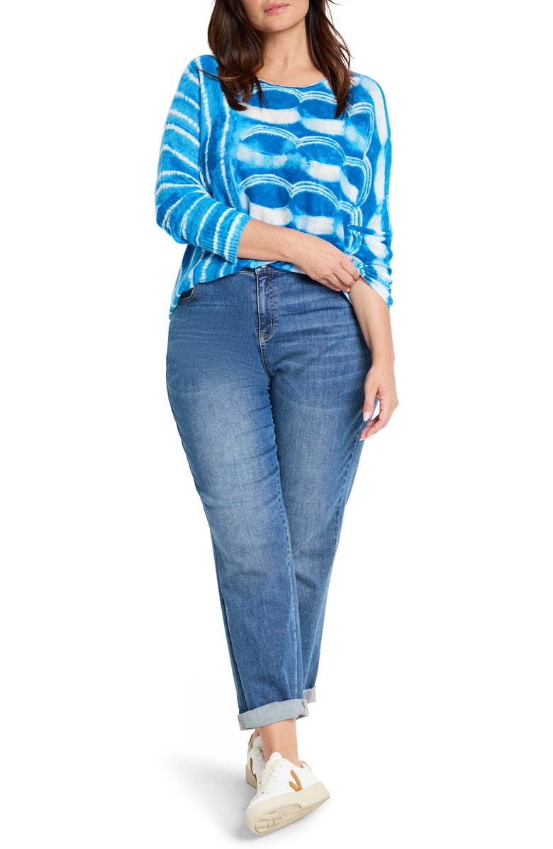 NIC+ZOE Shifting Tide Supersoft Sweater, Alternate, color, Blue Multi