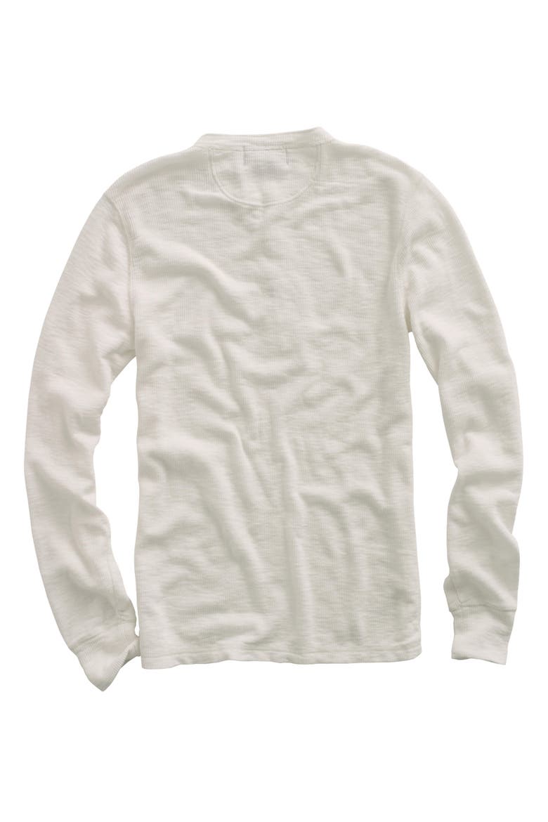 RRL Waffle Knit Cotton Henley, Alternate, color, WHITE
