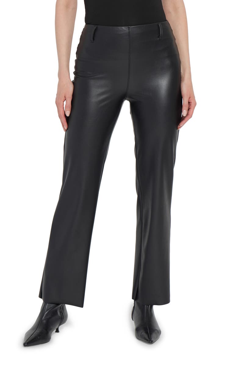 Lysse Flare Faux Leather Pants, Main, color, Black