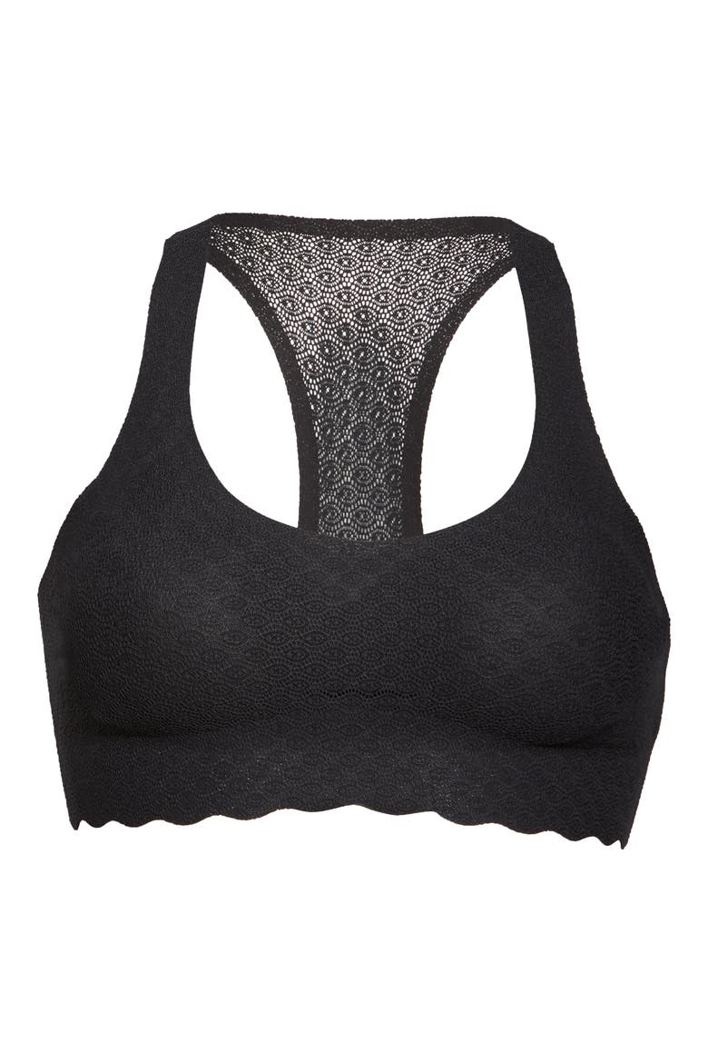 Zero Feel Lace Bralette, Alternate, color, BLACK
