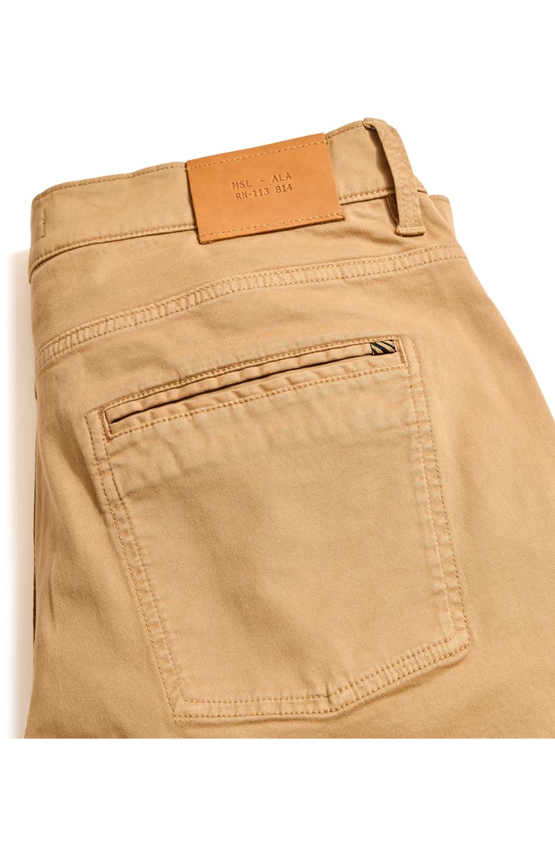 Billy Reid Cochran Stretch Cotton Five Pocket Pants, Alternate, color, British Khaki