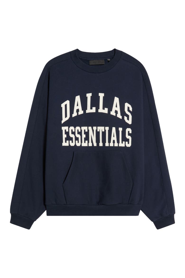 Dallas Cowboys 90s Relaxed Crewneck Sweatshirt, Main, color, DARK SAPPHIRE