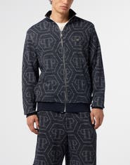 PHILIPP PLEIN Jacquard Tracksuit Jacket Monogram Men