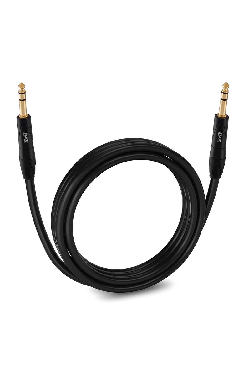 Balanced Audio 1/4 TRS Cable, Male to Male, Durable & Flexible 1/4 to 1/4 Audio Cable, Alternate, color, Black