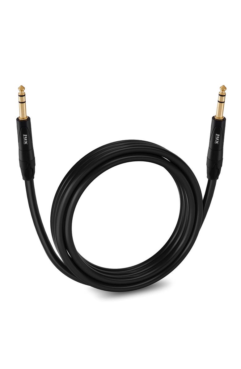 Lyxpro Balanced Audio 1/4 TRS Cable, Male to Male, Durable & Flexible 1/4 to 1/4 Audio Cable, Alternate, color, Black