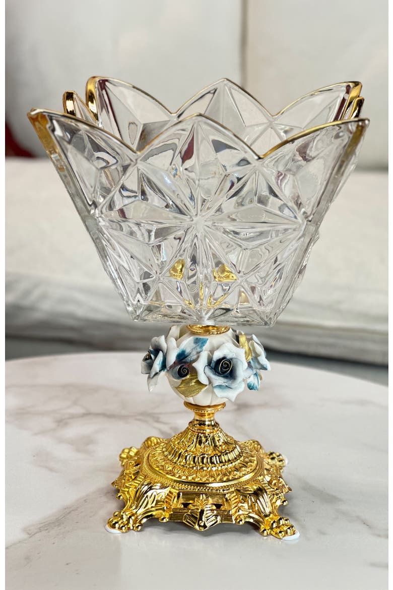 Footed Crown Bowl, Alternate, color, Golden Yellow