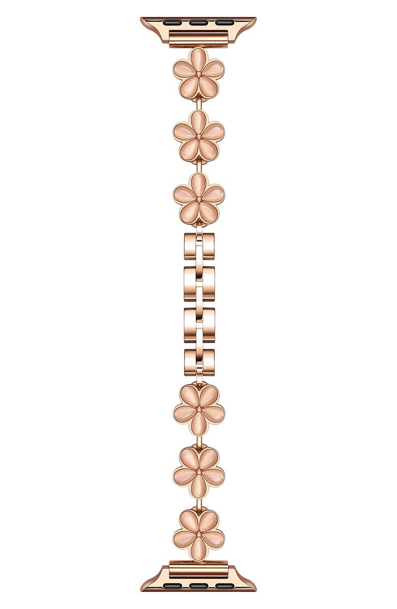 The Posh Tech June Flower Bracelet Apple Watch<sup>®</sup> Watchband, Main, color,