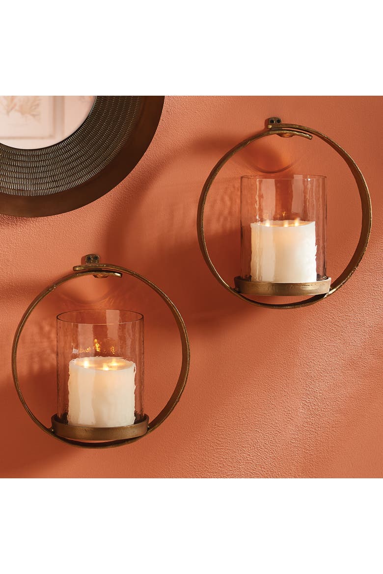 Kempton Wall Candleholder, Alternate, color, Gold