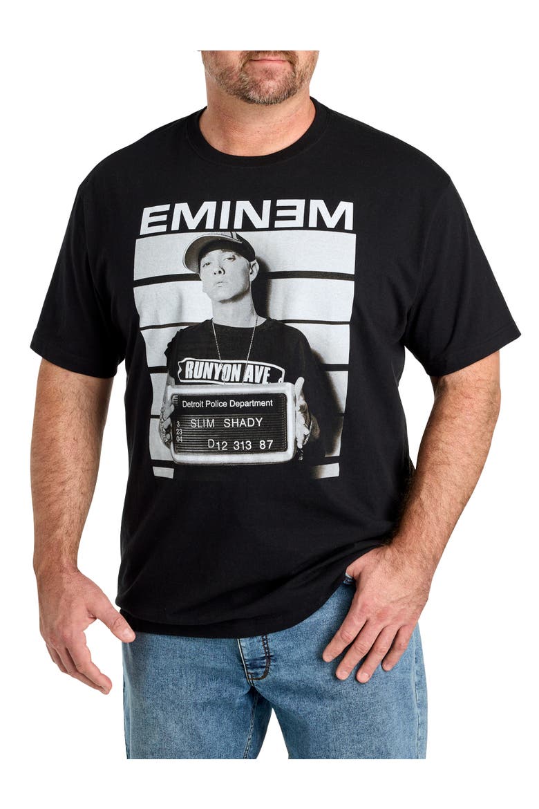 Big & Tall Eminem Slim Shady Graphic Tee, Main, color, BLACK