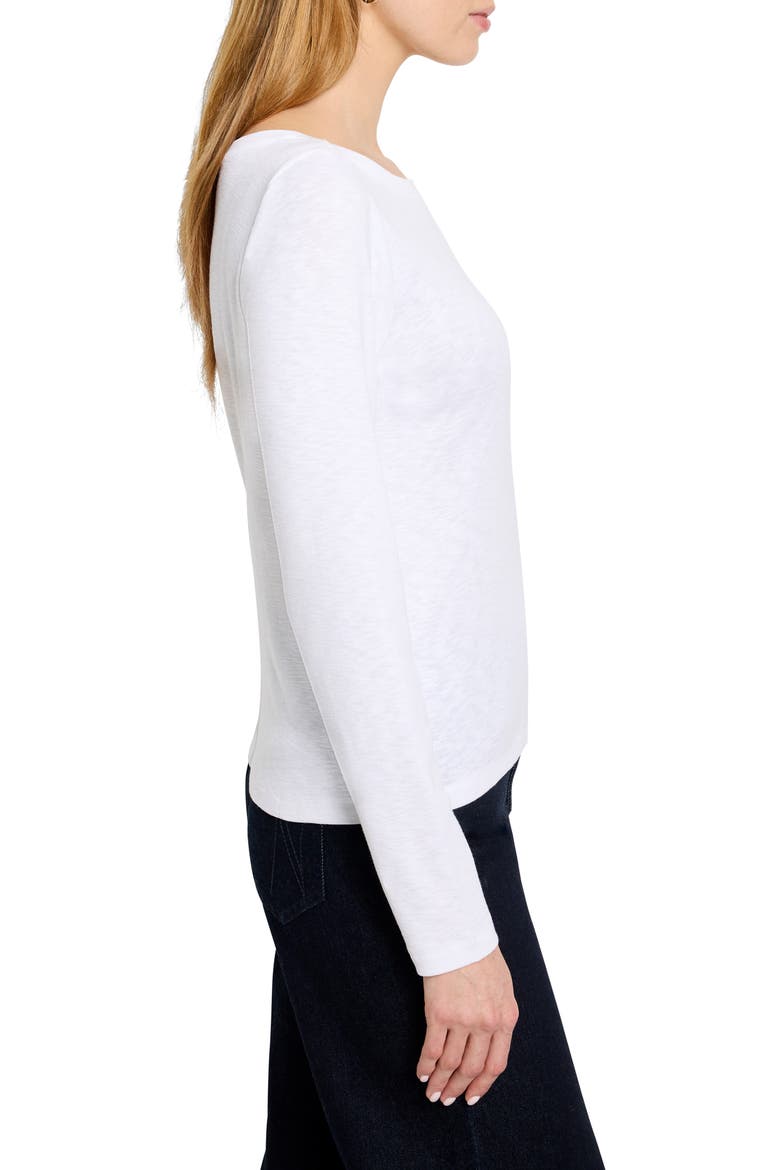 Cotton Blend T-Shirt, Alternate, color, PAPER WHITE