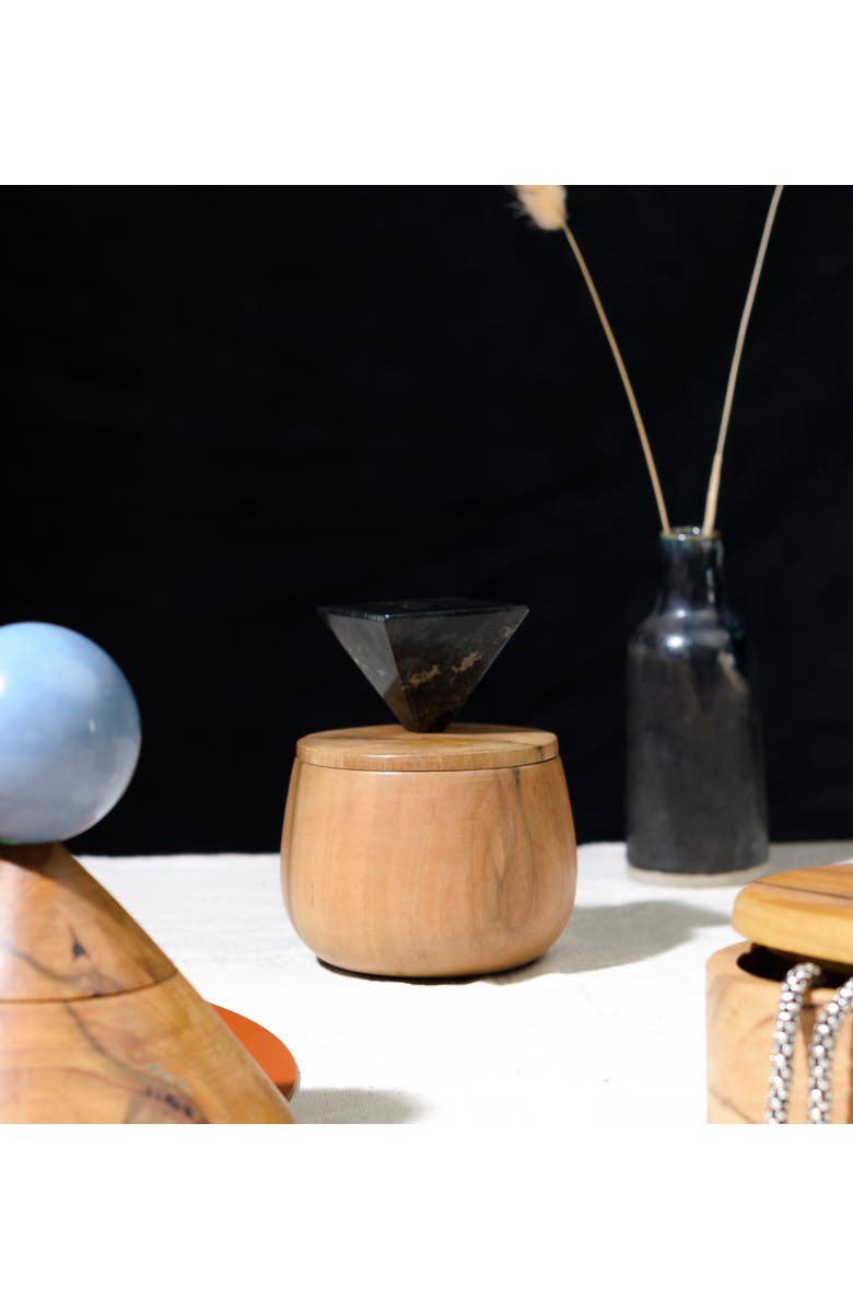 DAR PROYECTOS Round Special Things Jewel Box, Alternate, color, Natural