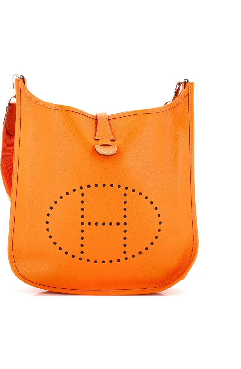 Pre-Owned Hermes Evelyne Bag Gen II Epsom PM, Main, color, Orange H