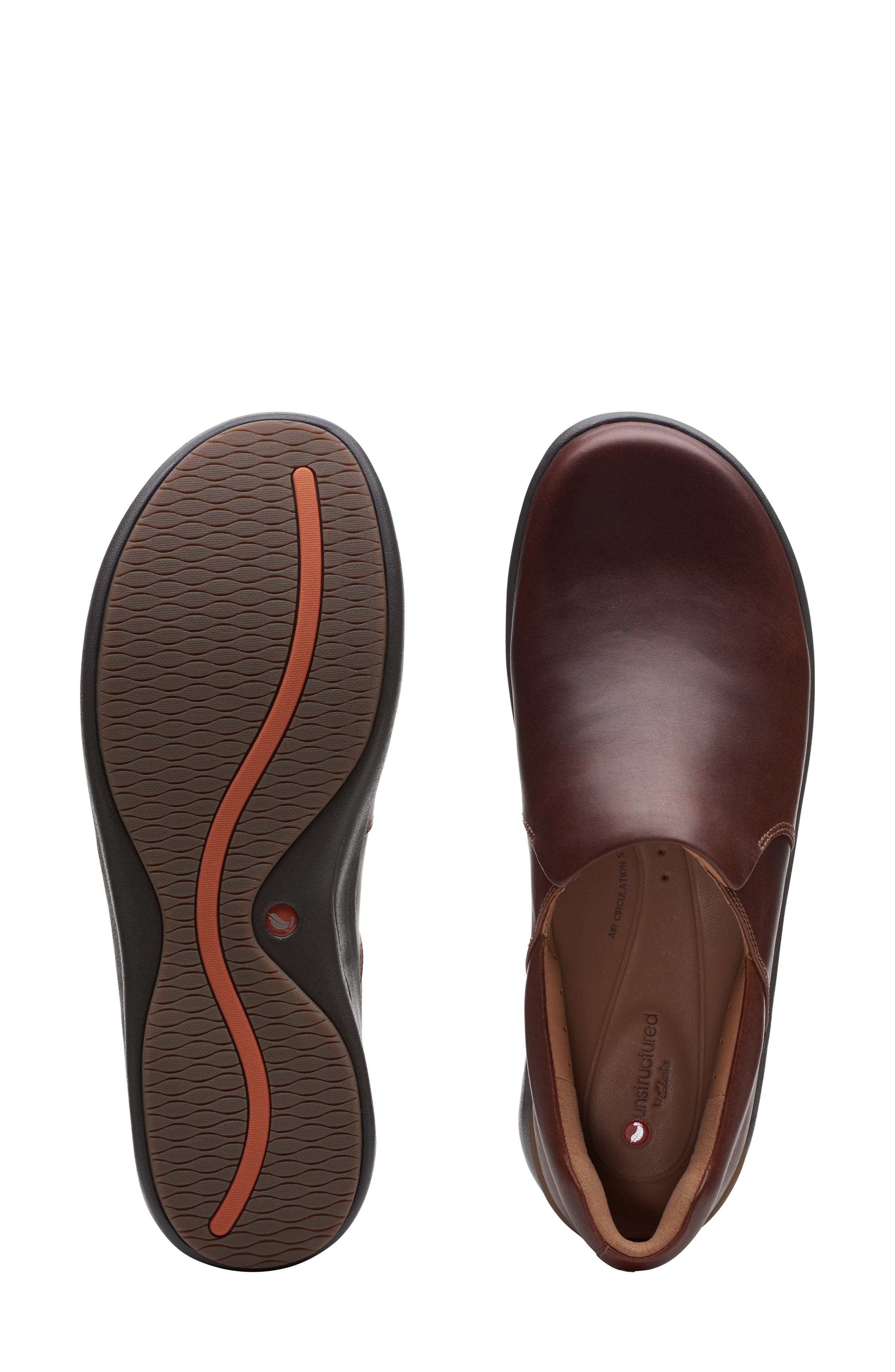 Un Loop 2 Slip-On Flat, Alternate, color, DARK TAN LEATHER