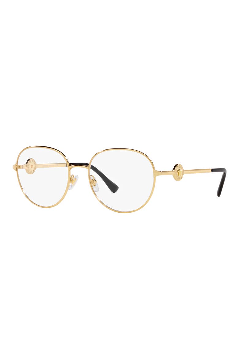54mm Round Optical Glasses, Alternate, color, GOLD