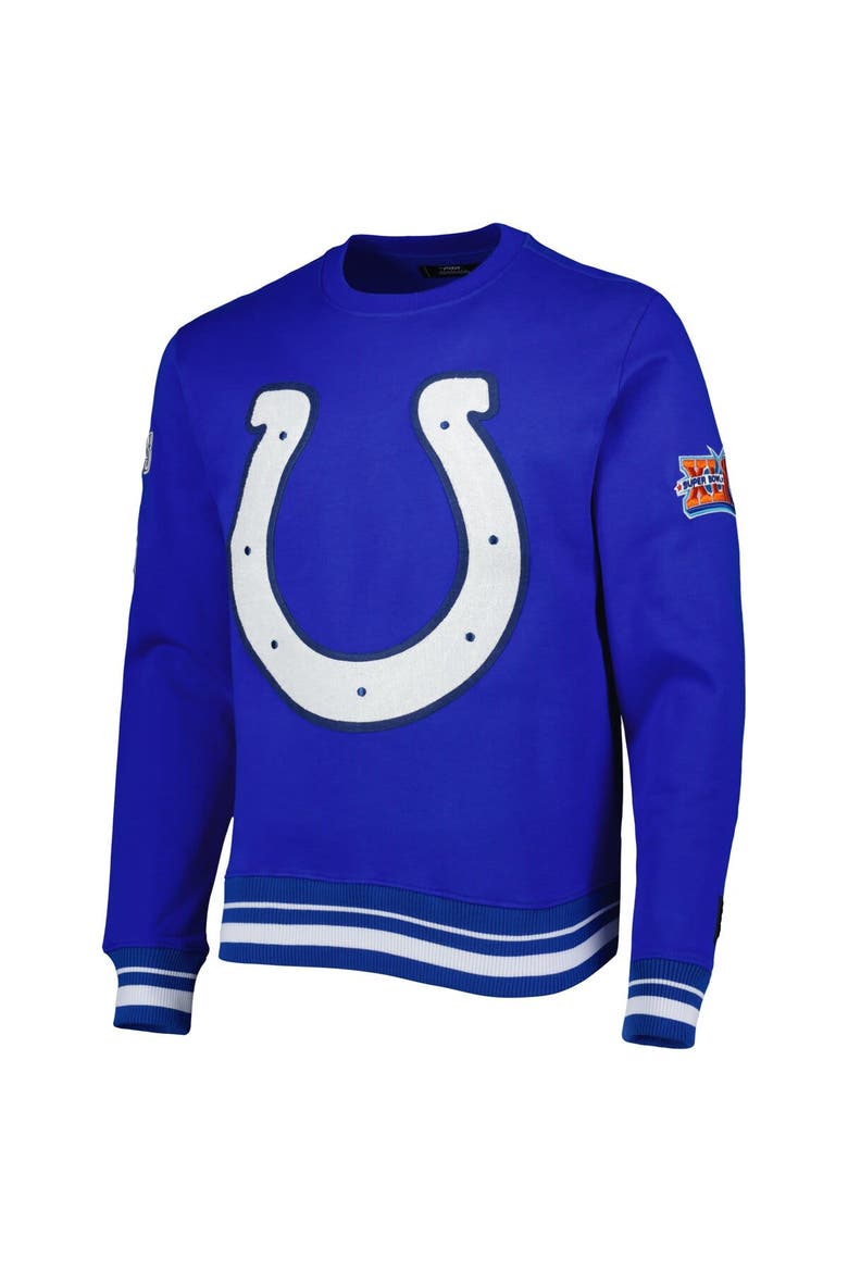 Men's Pro Standard Royal Indianapolis Colts Mash Up Pullover Sweatshirt, Alternate, color, Royal