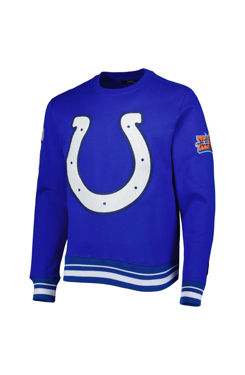 PRO STANDARD Men's Pro Standard Royal Indianapolis Colts Mash Up Pullover Sweatshirt, Alternate, color, Royal