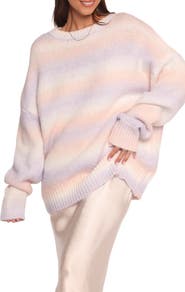 Petal & Pup Joy Oversize Stripe Sweater