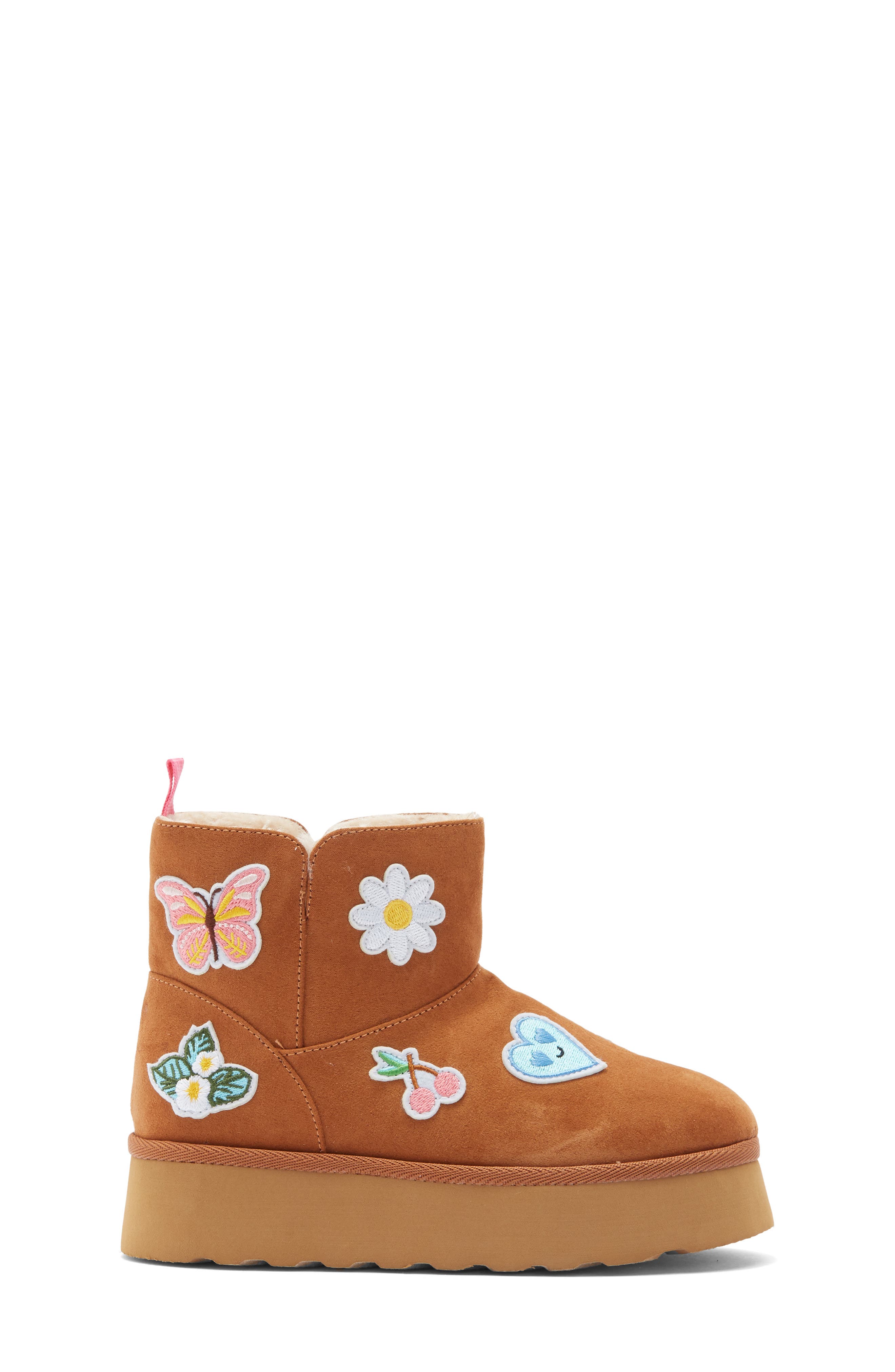 Harper Canyon Kids' Ezra Cherry Patches Bootie, Alternate, color, Tan Chestnut