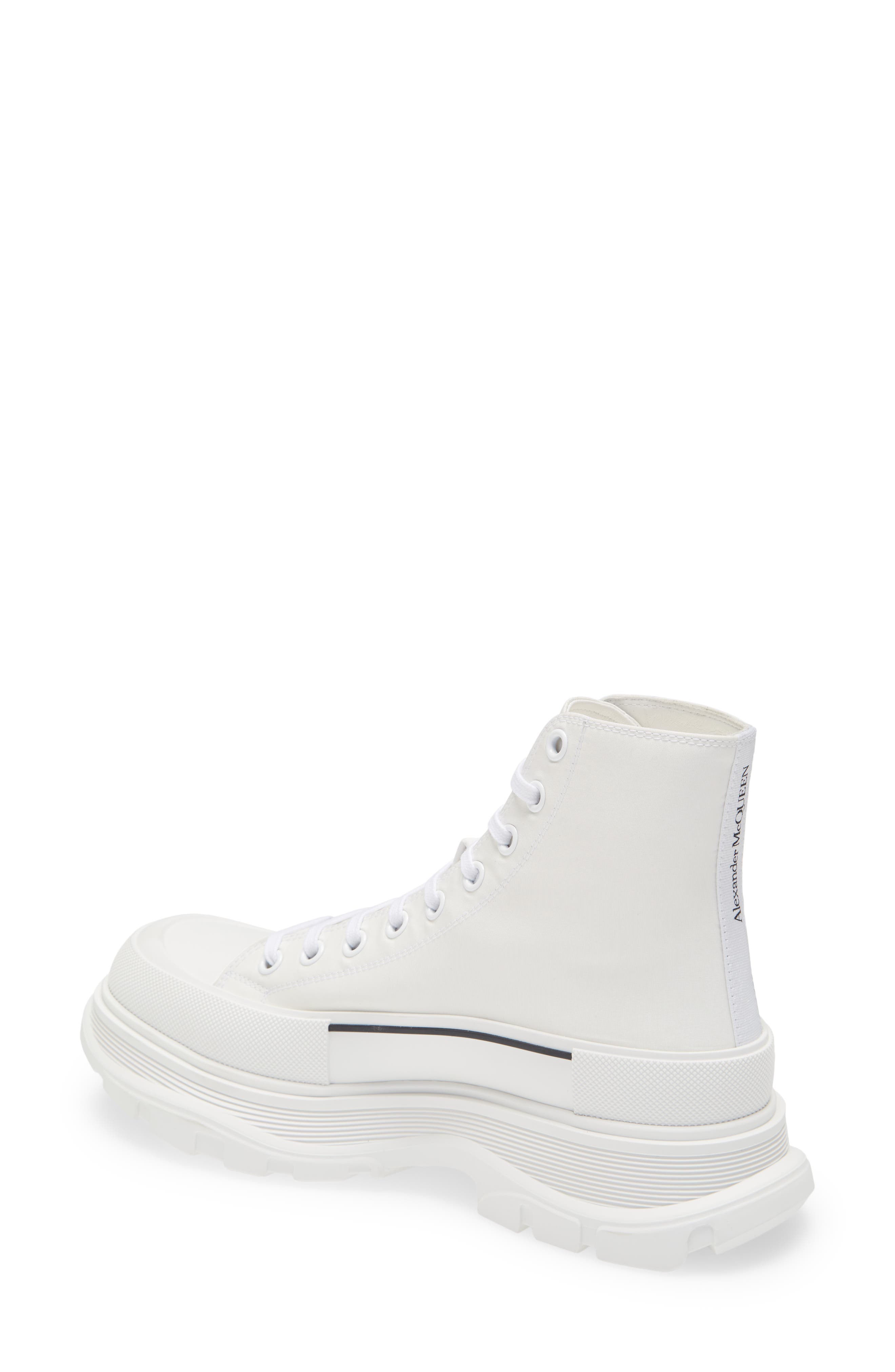 McQueen Graffiti Tread Slick High Top Sneaker, Alternate, color, 