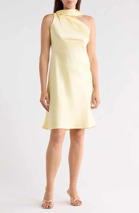 One-Shoulder Scarf Dress