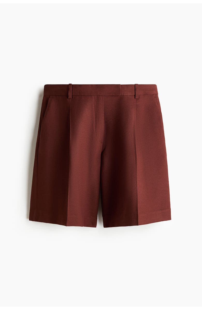 H&M Bermuda shorts, Alternate, color, Rust Brown