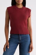 ELIE ELIE TAHARI Scallop Edge Sweater