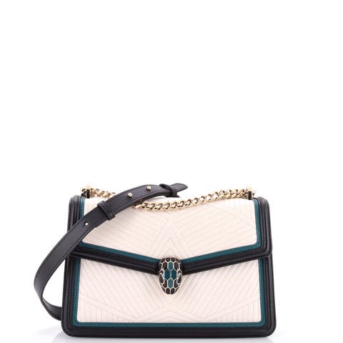 Serpenti Forever Shoulder Bag Quilted Leather Small