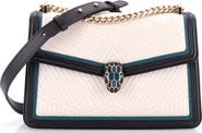 Pre-Owned Bvlgari Serpenti Forever Shoulder Bag Quilted Leather Small